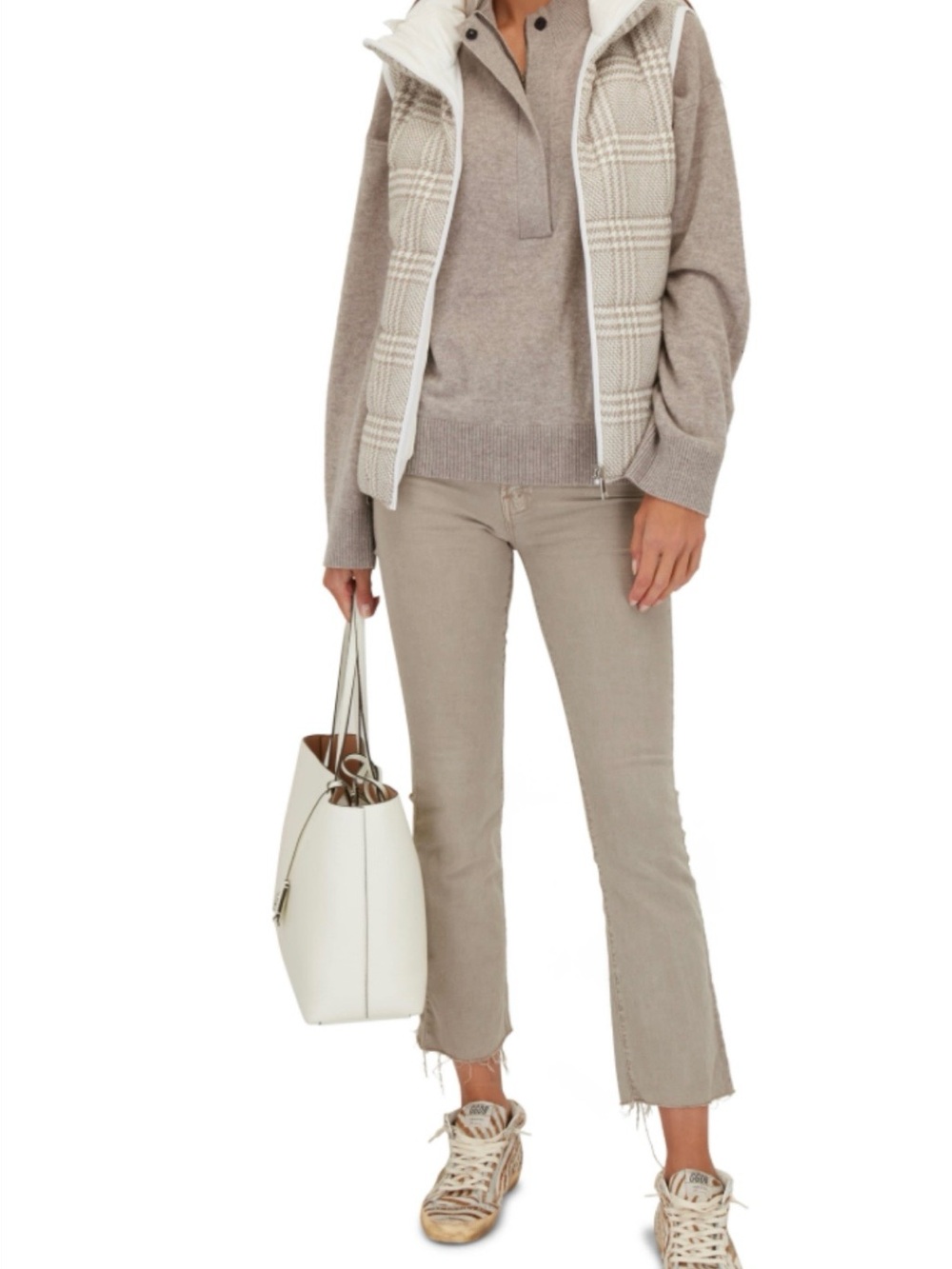 MOTHER Dazzler in Chalk it Up (light gray) Size 28